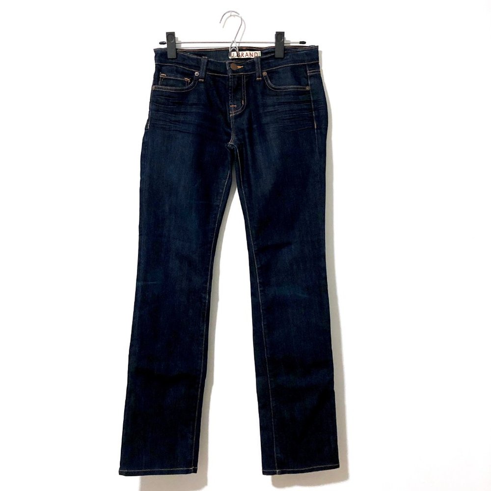 J BRAND Cigarette Leg Jeans Dark Ink Wash Sz 26 - Picture 2 of 8